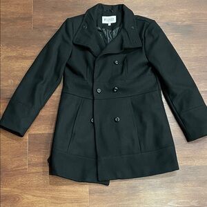 London Fog Black Wool Coat